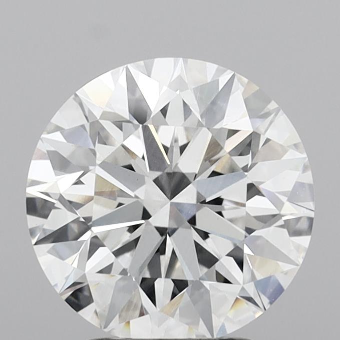 3.07 Carat Round Shaped, Excellent Cut, E Color, VVS2 Clarity, IGI Certified Lab Grown Diamond