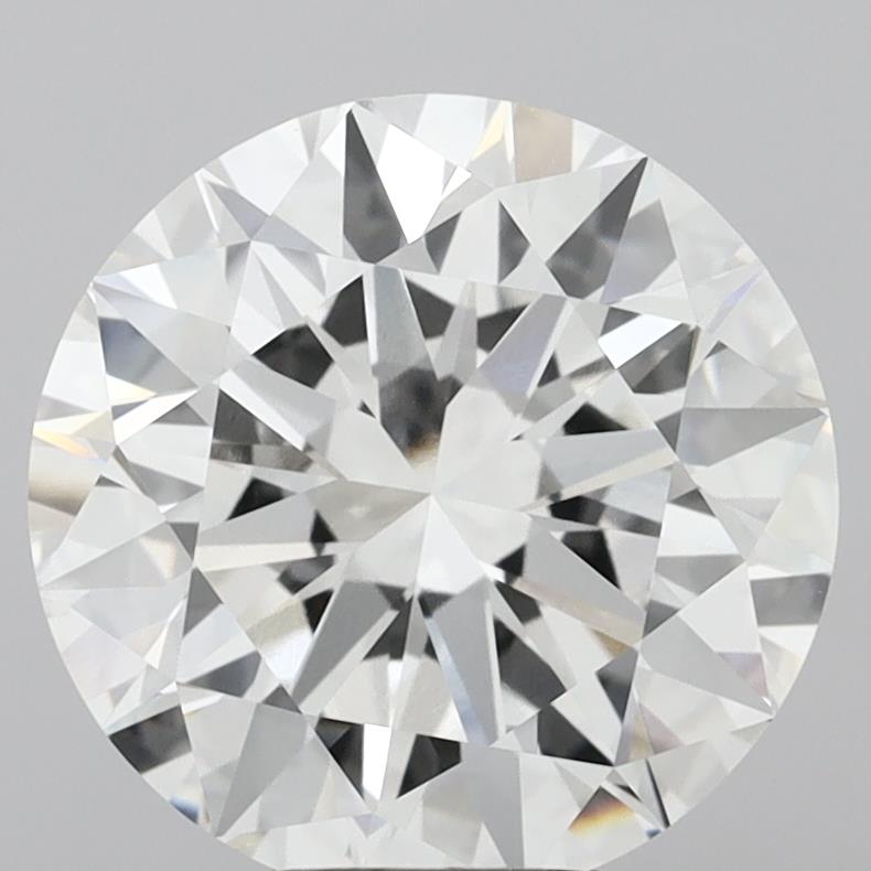 6.36 Carat Round Shaped, Excellent Cut, F Color, VVS2 Clarity, IGI Certified Lab Grown Diamond