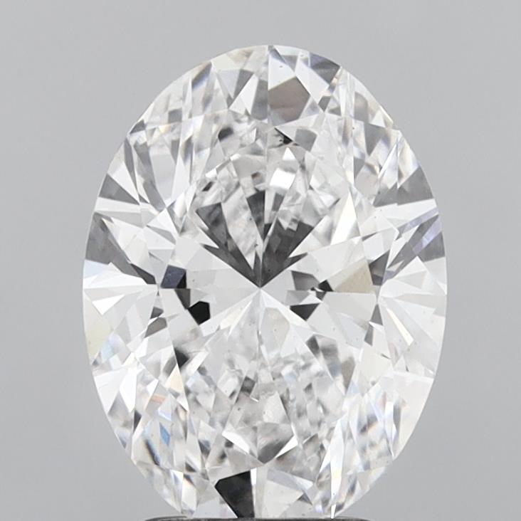 3.01 Carat Oval Shaped, Ideal Cut, D Color, SI1 Clarity, IGI Certified Lab Grown Diamond