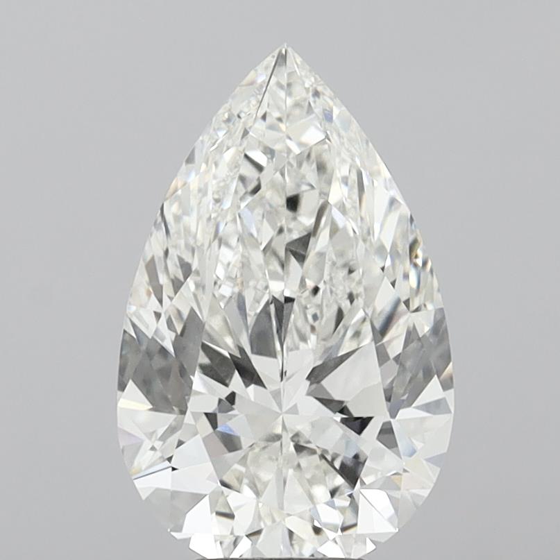 5.79 Carat Pear Shaped, Ideal Cut, G Color, VVS2 Clarity, IGI Certified Lab Grown Diamond