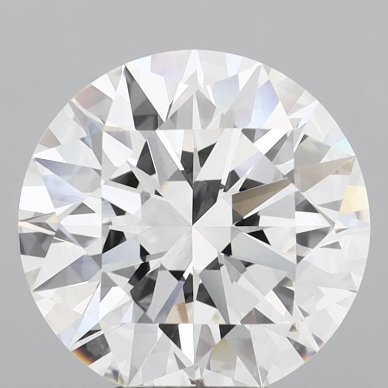 5.07 Carat Round Shaped, Ideal Cut, F Color, VVS2 Clarity, IGI Certified Lab Grown Diamond