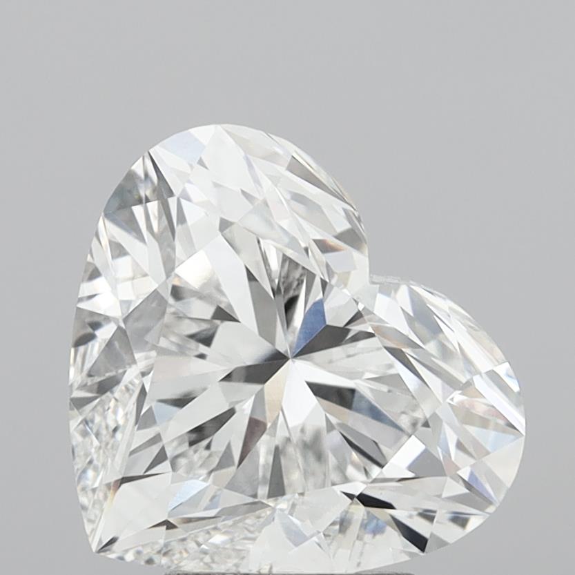 5.01 Carat Heart Shaped, Ideal Cut, E Color, VVS2 Clarity, IGI Certified Lab Grown Diamond
