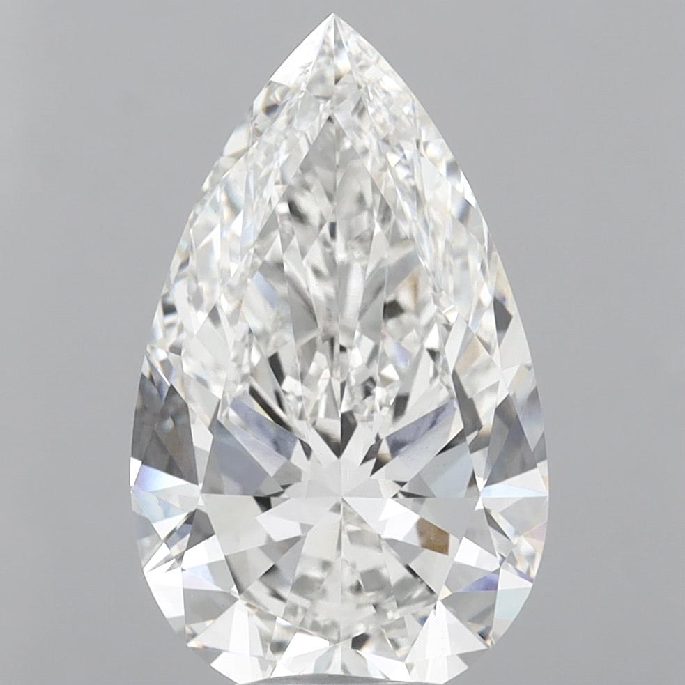 11.05 Carat Pear Shaped, Excellent Cut, F Color, VVS2 Clarity, IGI Certified Lab Grown Diamond