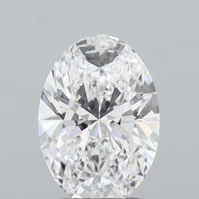 1.58 Carat Oval Shaped, Ideal Cut, D Color, VVS1 Clarity, IGI Certified Lab Grown Diamond