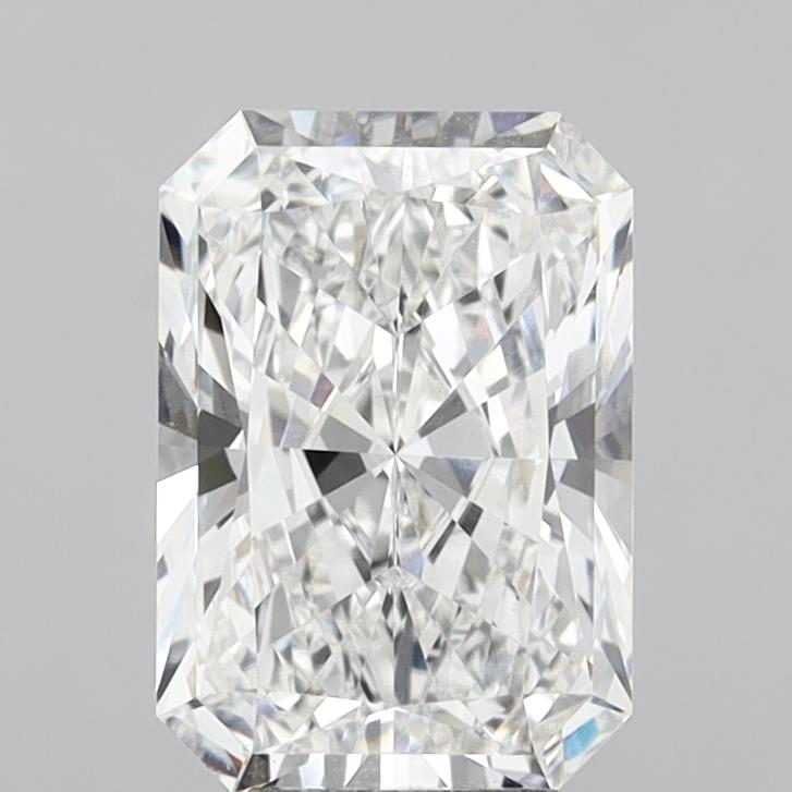 6.02 Carat Radiant Shaped, Ideal Cut, E Color, VVS2 Clarity, IGI Certified Lab Grown Diamond