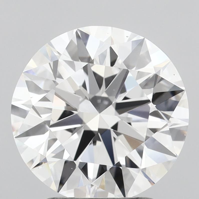 2.56 Carat Round Shaped, Ideal Cut, D Color, VVS2 Clarity, IGI Certified Lab Grown Diamond