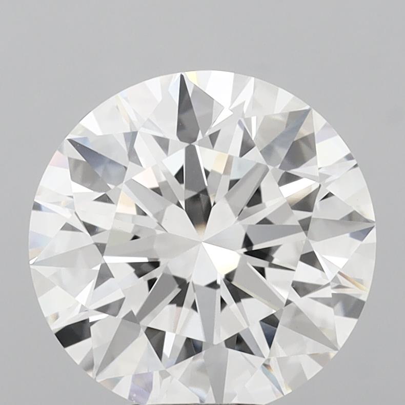 5.00 Carat Round Shaped, Excellent Cut, F Color, VVS2 Clarity, IGI Certified Lab Grown Diamond
