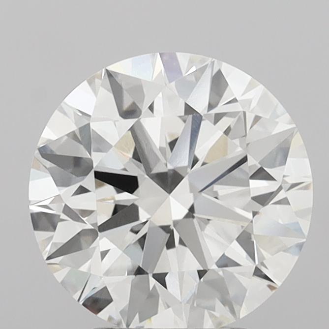 3.09 Carat Round Shaped, Ideal Cut, F Color, VVS2 Clarity, IGI Certified Lab Grown Diamond