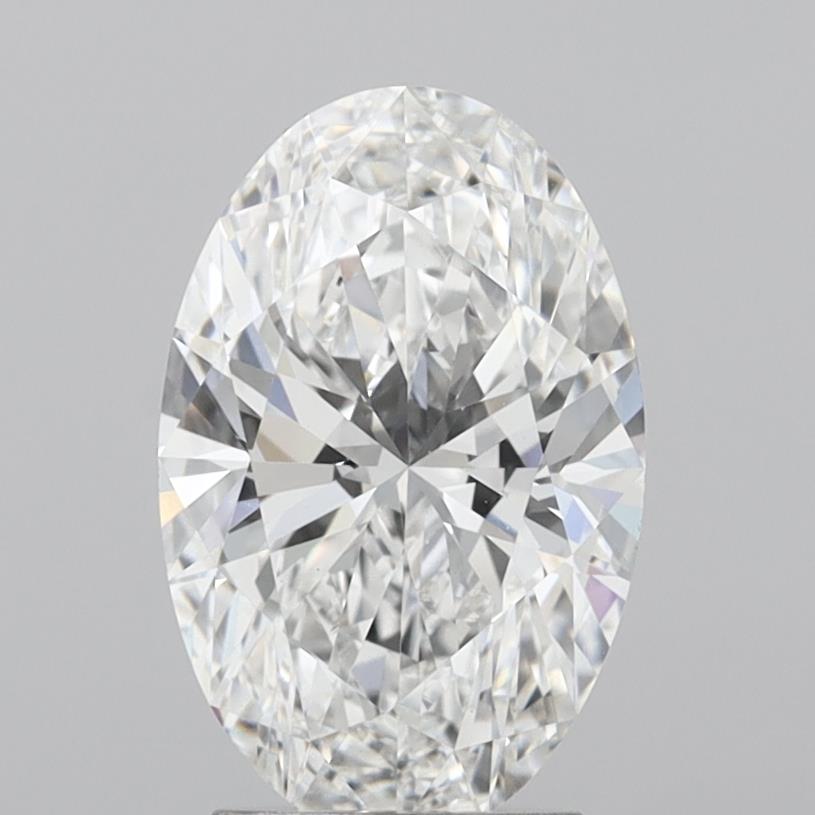 2.99 Carat Oval Shaped, Ideal Cut, E Color, VVS2 Clarity, IGI Certified Lab Grown Diamond