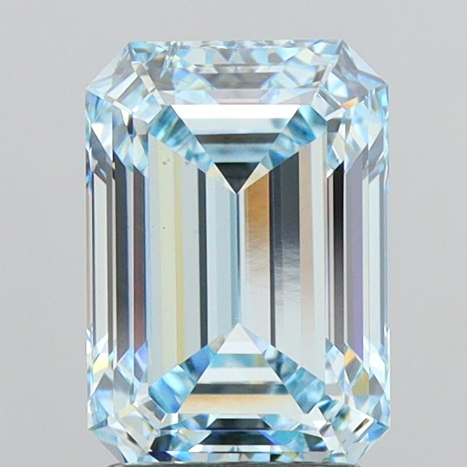 3.08 Carat Emerald Shaped, Ideal Cut, VS2 Clarity, IGI Certified Lab Grown Diamond
