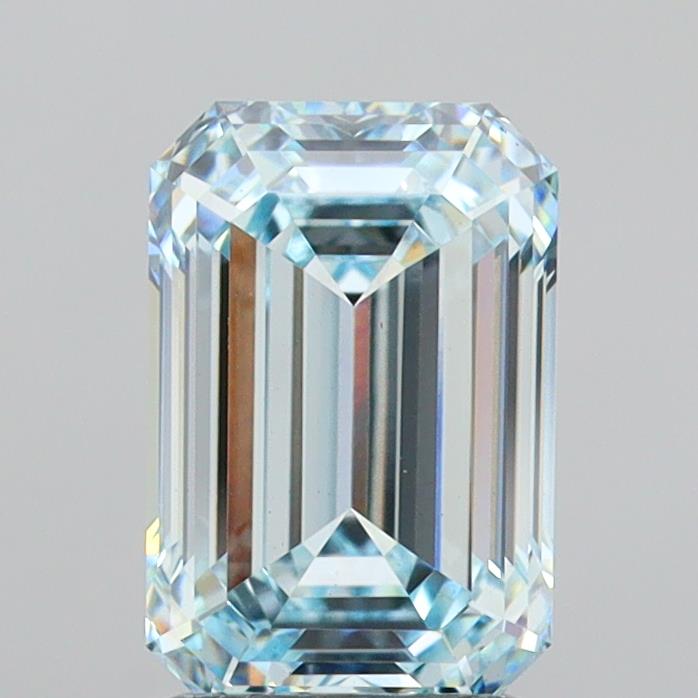 2.76 Carat Emerald Shaped, Ideal Cut, VS1 Clarity, IGI Certified Lab Grown Diamond