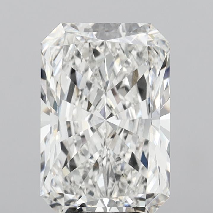 5.05 Carat Radiant Shaped, Excellent Cut, F Color, VVS1 Clarity, IGI Certified Lab Grown Diamond