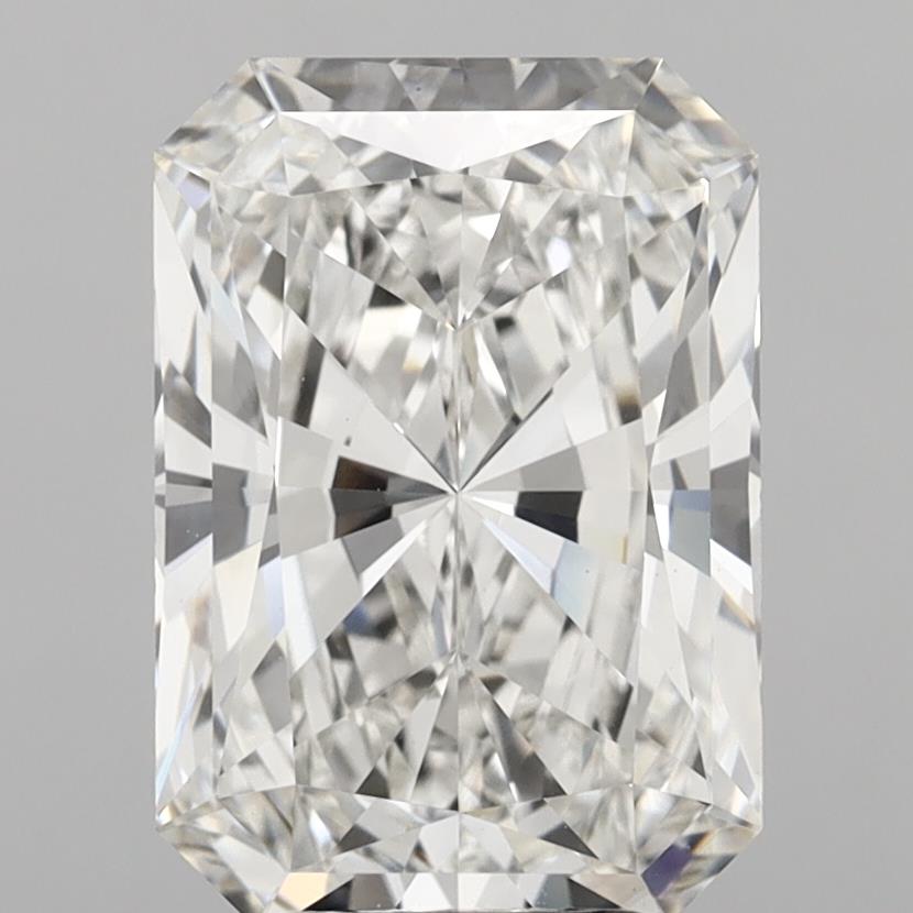 6.01 Carat Radiant Shaped, Ideal Cut, F Color, VS1 Clarity, IGI Certified Lab Grown Diamond