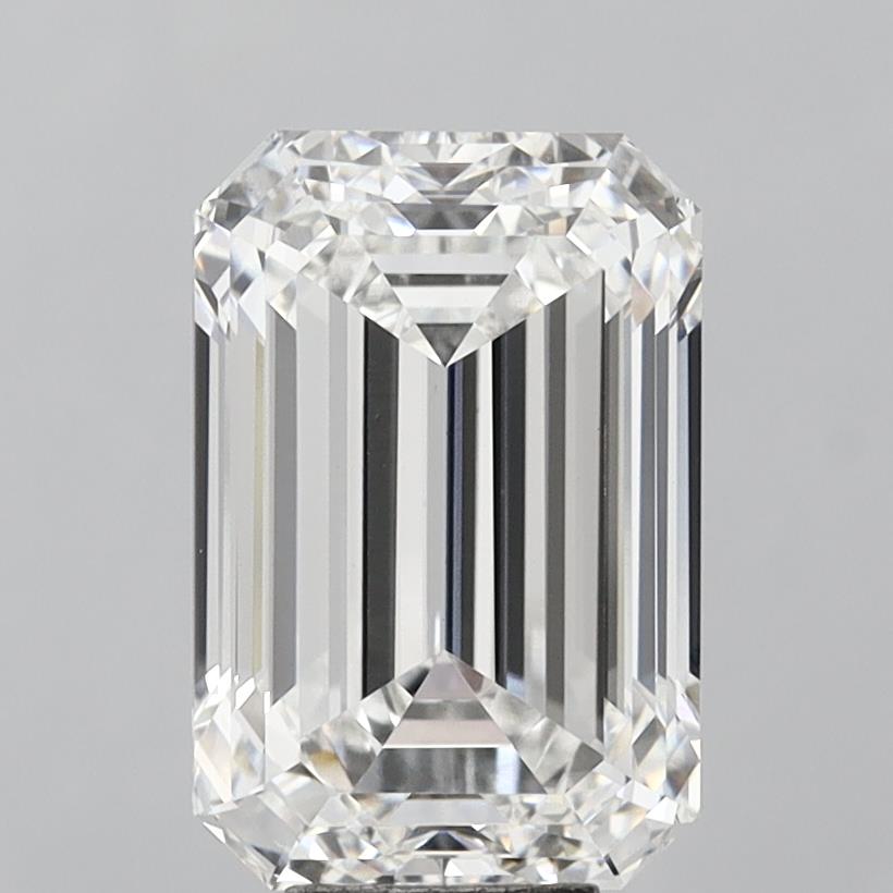 9.50 Carat Emerald Shaped, Ideal Cut, F Color, VS1 Clarity, IGI Certified Lab Grown Diamond