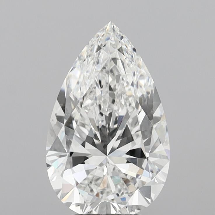 4.01 Carat Pear Shaped, Excellent Cut, E Color, VS1 Clarity, IGI Certified Lab Grown Diamond