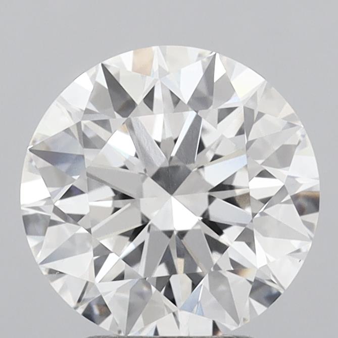 3.06 Carat Round Shaped, Ideal Cut, E Color, VVS2 Clarity, IGI Certified Lab Grown Diamond