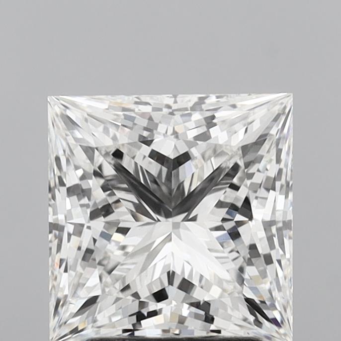 3.11 Carat Princess Shaped, Ideal Cut, F Color, VS1 Clarity, IGI Certified Lab Grown Diamond