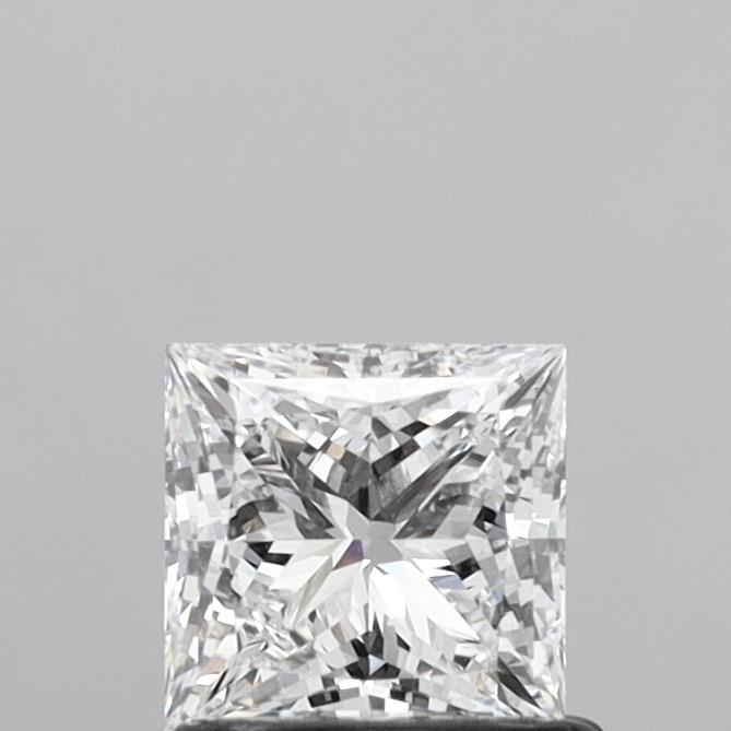 0.91 Carat Princess Shaped, Ideal Cut, D Color, VVS2 Clarity, IGI Certified Lab Grown Diamond
