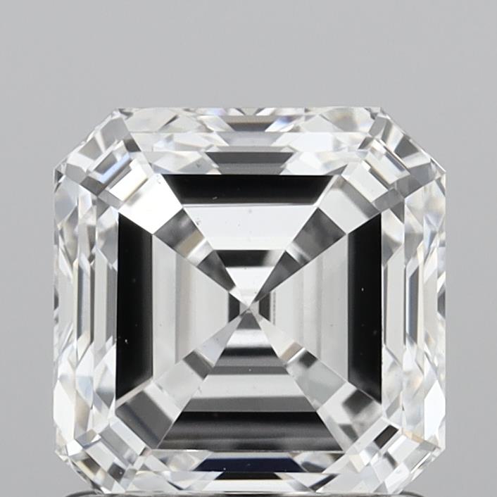 1.54 Carat Asscher Shaped, Excellent Cut, D Color, VS1 Clarity, IGI Certified Lab Grown Diamond