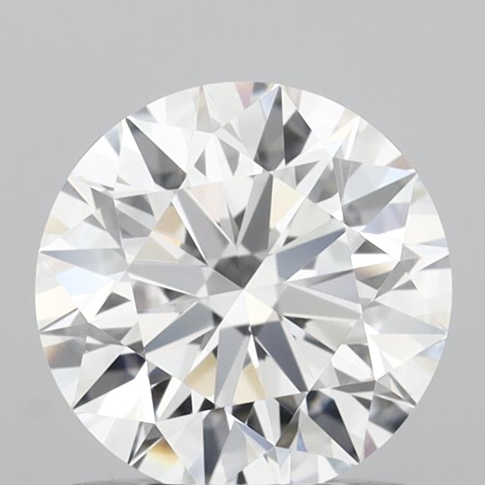 1.06 Carat Round Shaped, Ideal Cut, D Color, VVS2 Clarity, IGI Certified Lab Grown Diamond