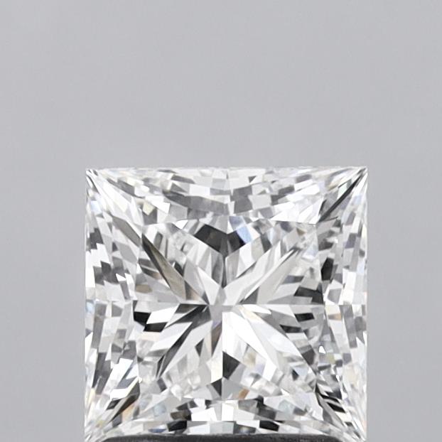 1.56 Carat Princess Shaped, Ideal Cut, F Color, VVS2 Clarity, IGI Certified Lab Grown Diamond
