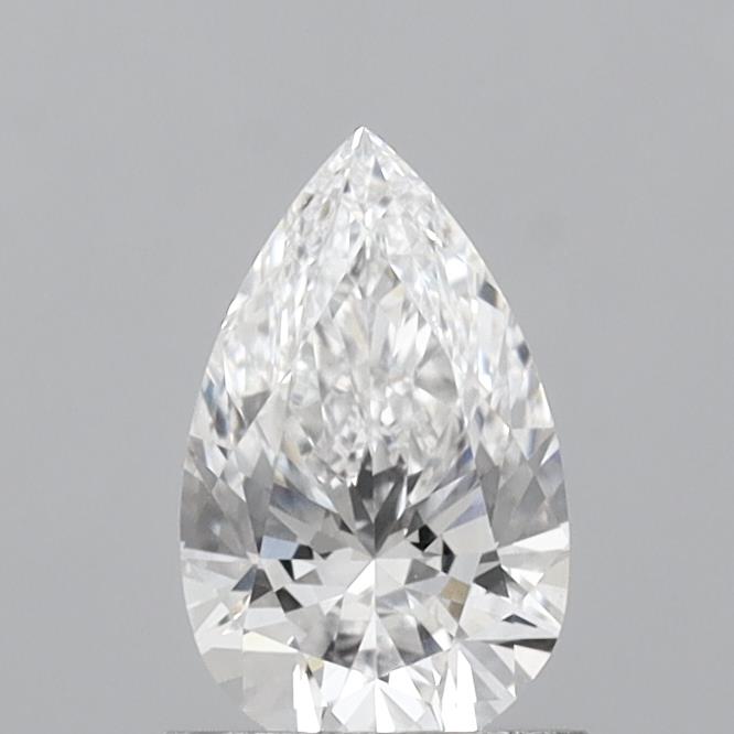 0.95 Carat Pear Shaped, Ideal Cut, D Color, VVS2 Clarity, IGI Certified Lab Grown Diamond