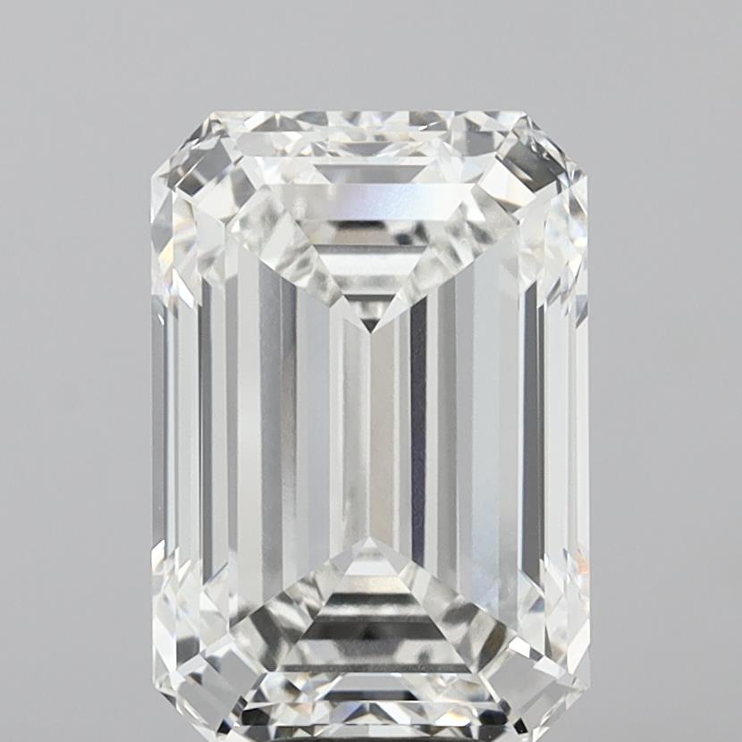 10.57 Carat Emerald Shaped, Ideal Cut, F Color, VVS2 Clarity, IGI Certified Lab Grown Diamond