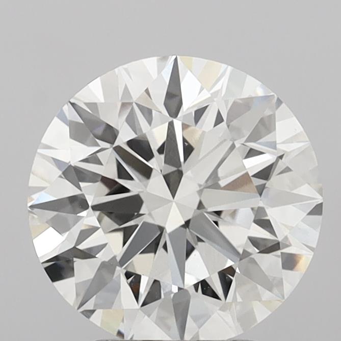 3.09 Carat Round Shaped, Ideal Cut, G Color, VVS2 Clarity, IGI Certified Lab Grown Diamond
