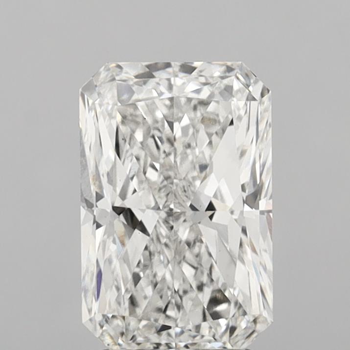3.12 Carat Radiant Shaped, Excellent Cut, F Color, VS2 Clarity, IGI Certified Lab Grown Diamond