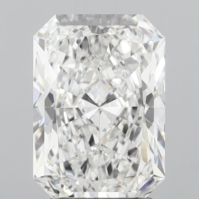 2.97 Carat Radiant Shaped, Ideal Cut, E Color, VVS2 Clarity, IGI Certified Lab Grown Diamond