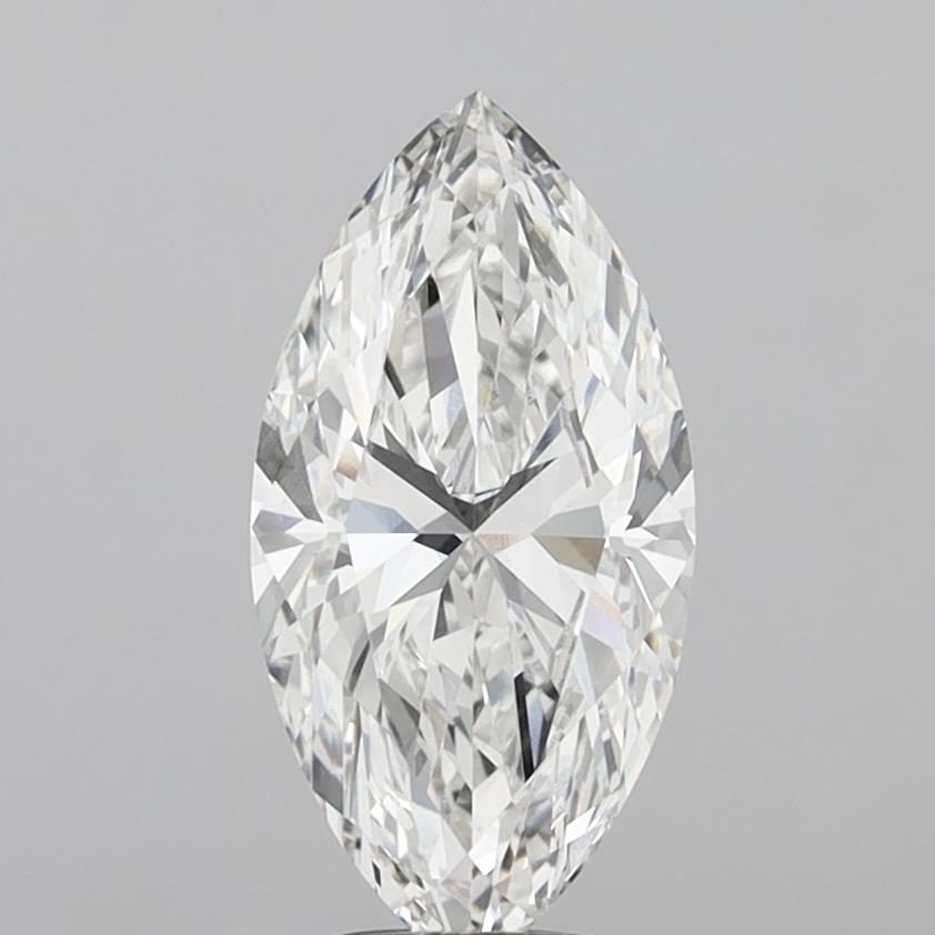 4.06 Carat Marquise Shaped, Ideal Cut, F Color, VS1 Clarity, IGI Certified Lab Grown Diamond