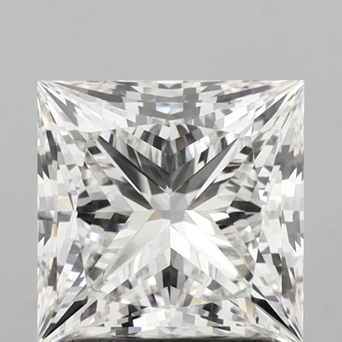 2.52 Carat Princess Shaped, Ideal Cut, G Color, VVS2 Clarity, IGI Certified Lab Grown Diamond