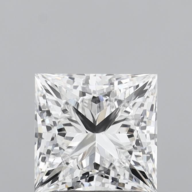 2.03 Carat Princess Shaped, Ideal Cut, D Color, VS2 Clarity, IGI Certified Lab Grown Diamond