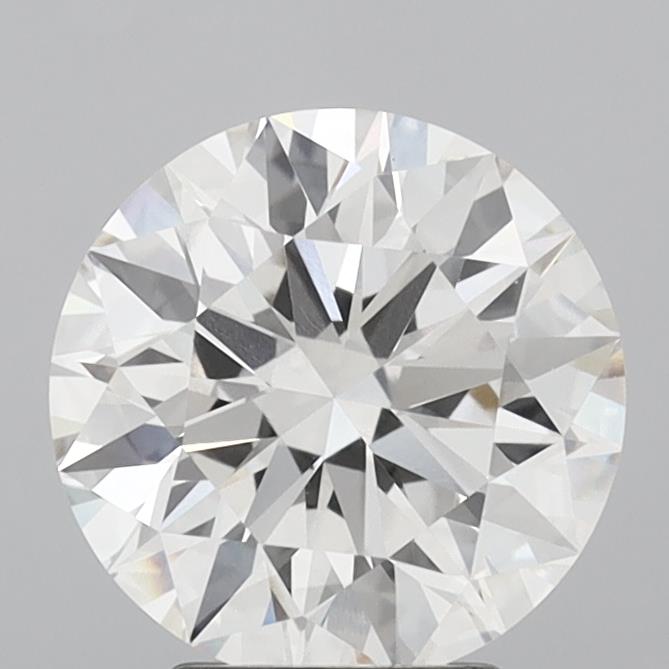 3.10 Carat Round Shaped, Ideal Cut, G Color, VVS2 Clarity, IGI Certified Lab Grown Diamond