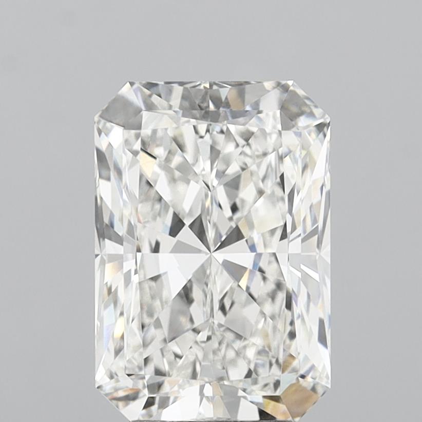 5.07 Carat Radiant Shaped, Ideal Cut, F Color, VVS2 Clarity, IGI Certified Lab Grown Diamond