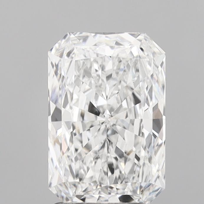 2.16 Carat Radiant Shaped, Excellent Cut, D Color, VVS1 Clarity, IGI Certified Lab Grown Diamond