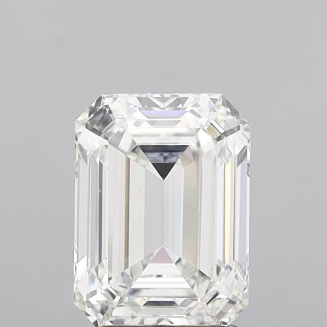 3.04 Carat Emerald Shaped, Ideal Cut, F Color, VS1 Clarity, IGI Certified Lab Grown Diamond