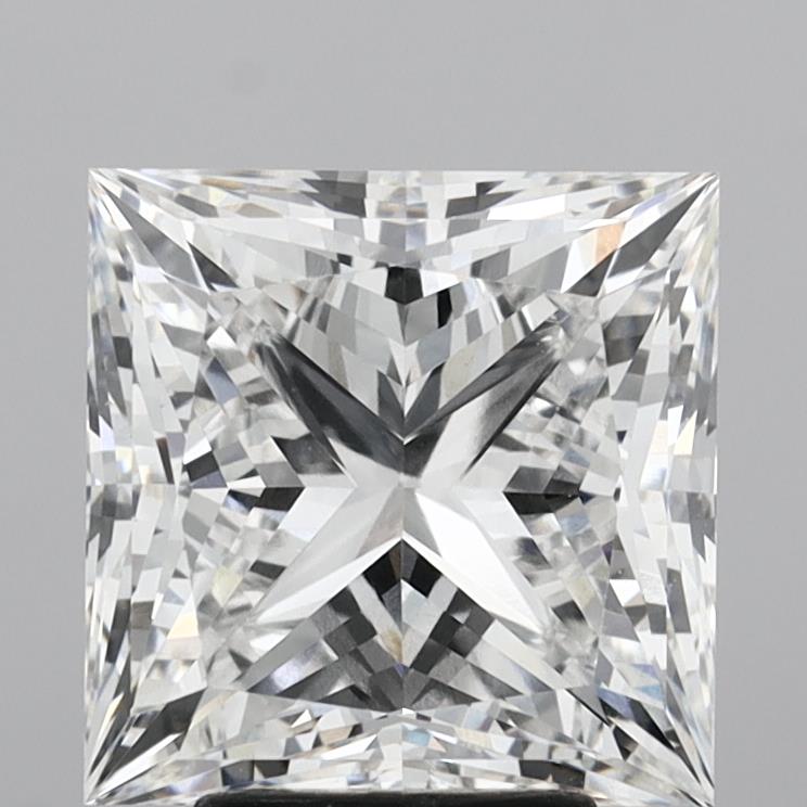 5.30 Carat Princess Shaped, Ideal Cut, F Color, VS1 Clarity, IGI Certified Lab Grown Diamond