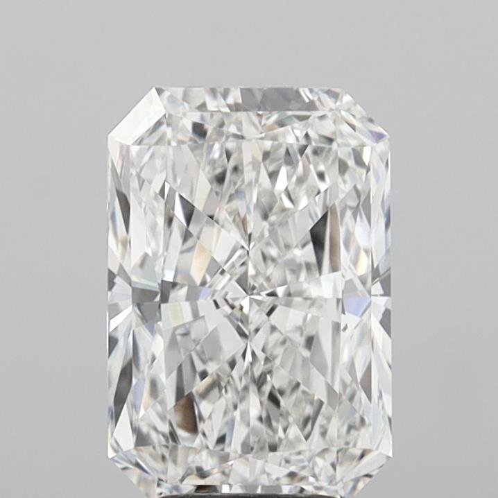 4.05 Carat Radiant Shaped, Ideal Cut, F Color, VVS2 Clarity, IGI Certified Lab Grown Diamond