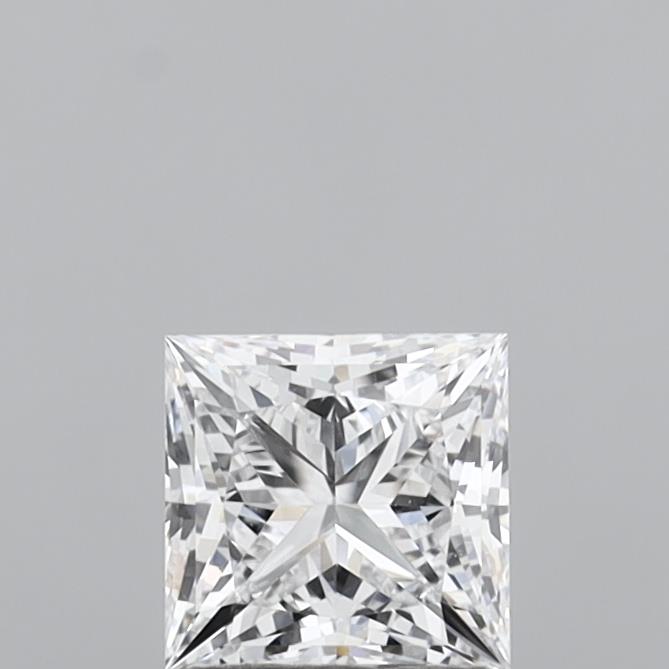 1.06 Carat Princess Shaped, Ideal Cut, D Color, FL Clarity, IGI Certified Lab Grown Diamond