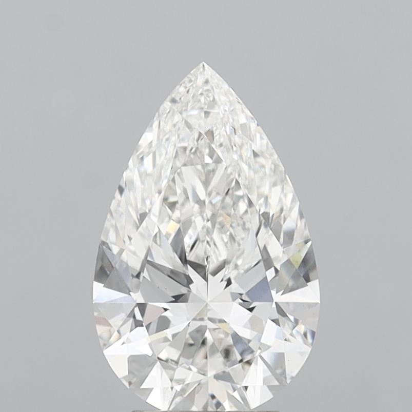 4.02 Carat Pear Shaped, Ideal Cut, F Color, VS1 Clarity, IGI Certified Lab Grown Diamond