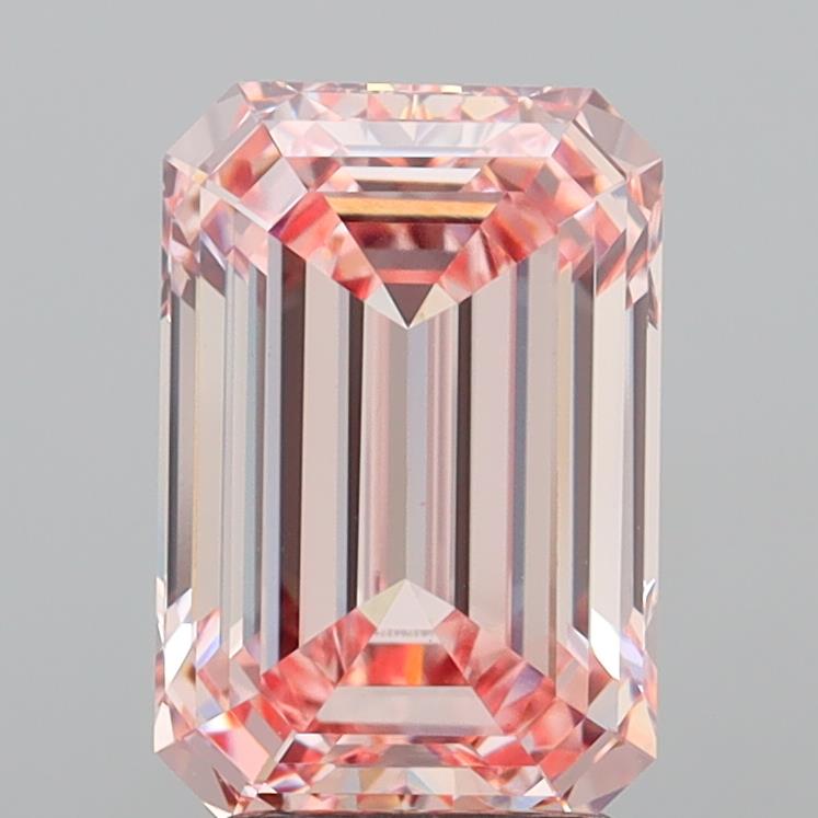 3.70 Carat Emerald Shaped, Ideal Cut, VVS2 Clarity, IGI Certified Lab Grown Diamond