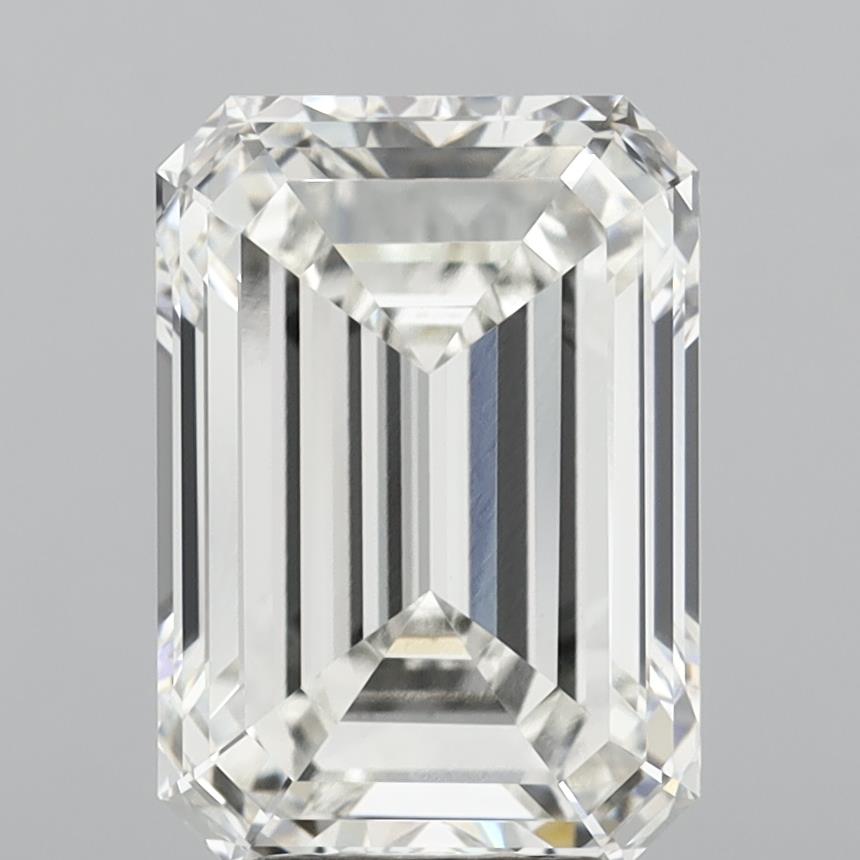 6.09 Carat Emerald Shaped, Excellent Cut, G Color, VVS2 Clarity, IGI Certified Lab Grown Diamond