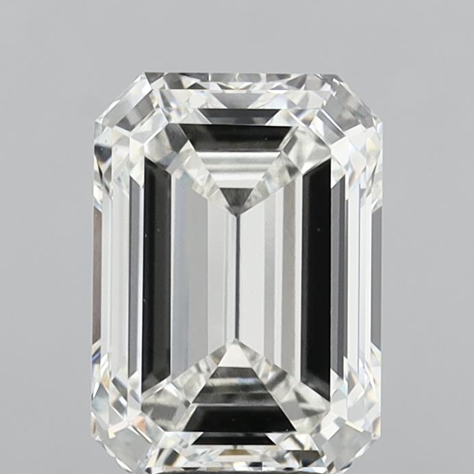 5.52 Carat Emerald Shaped, Ideal Cut, G Color, VVS2 Clarity, IGI Certified Lab Grown Diamond