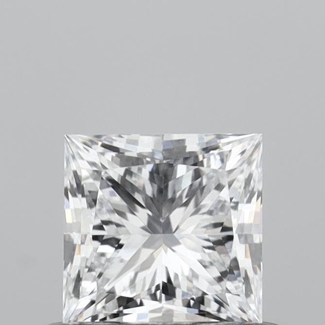 0.53 Carat Princess Shaped, Very Good Cut, E Color, VVS2 Clarity, IGI Certified Lab Grown Diamond
