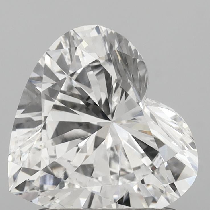 1.51 Carat Heart Shaped, Excellent Cut, E Color, VS1 Clarity, IGI Certified Lab Grown Diamond