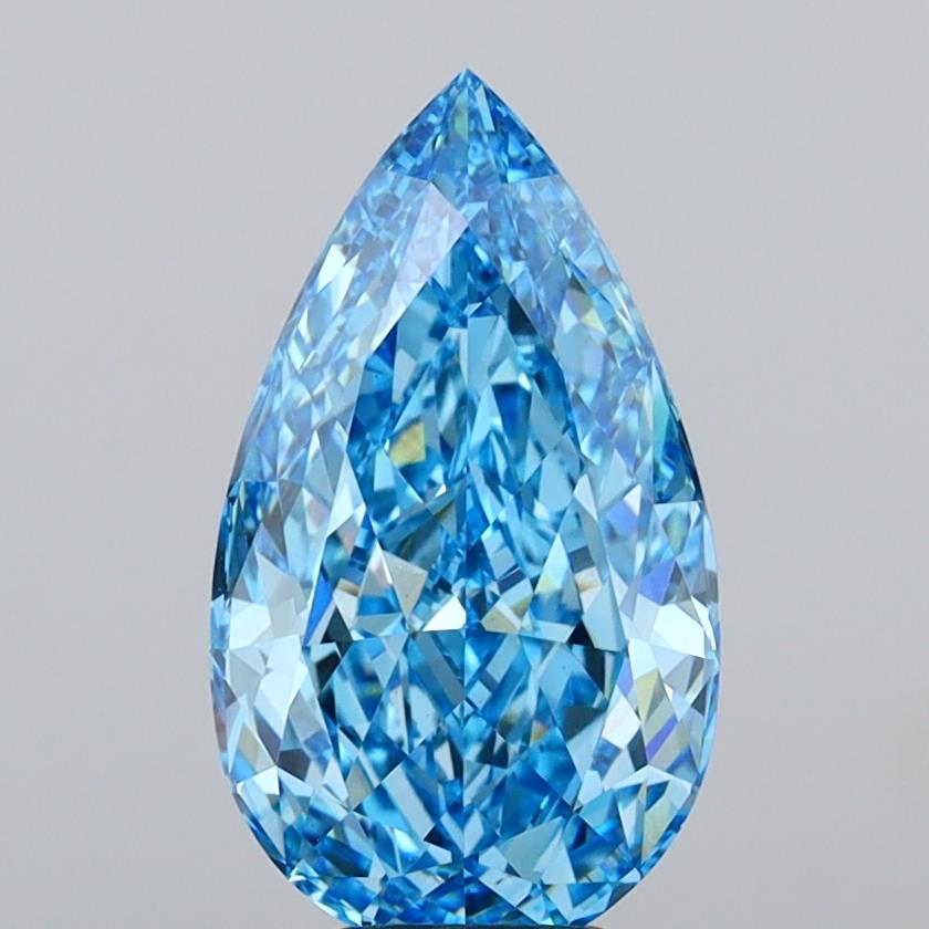5.73 Carat Pear Shaped, Ideal Cut, VVS2 Clarity, IGI Certified Lab Grown Diamond