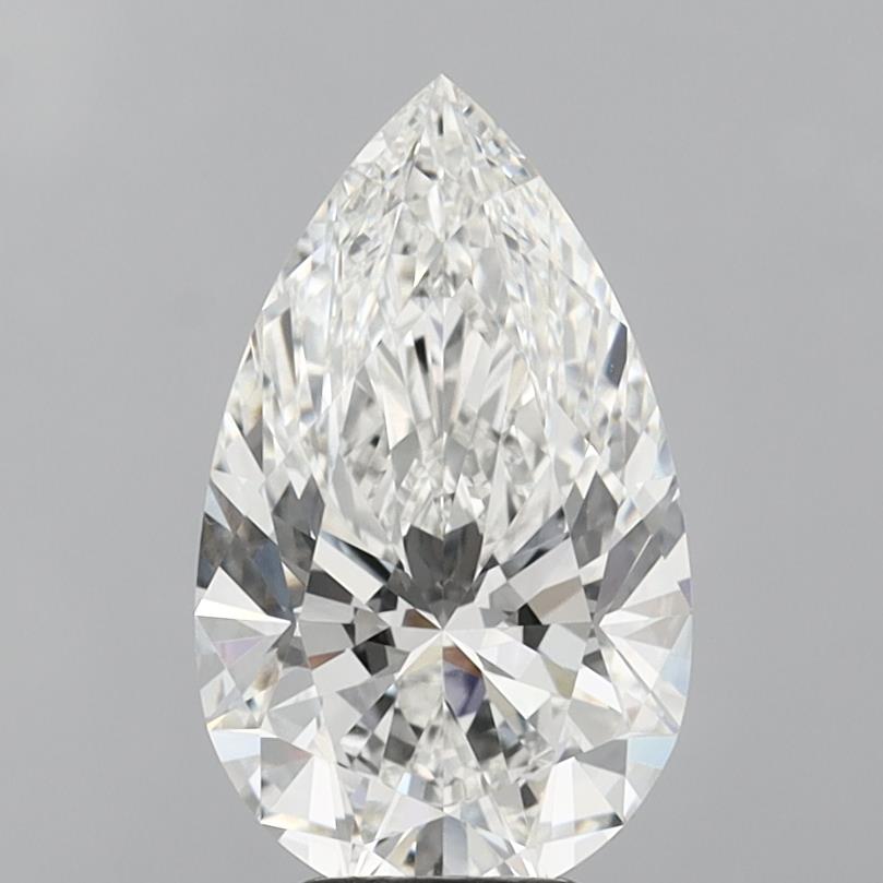 5.06 Carat Pear Shaped, Ideal Cut, G Color, VVS2 Clarity, IGI Certified Lab Grown Diamond