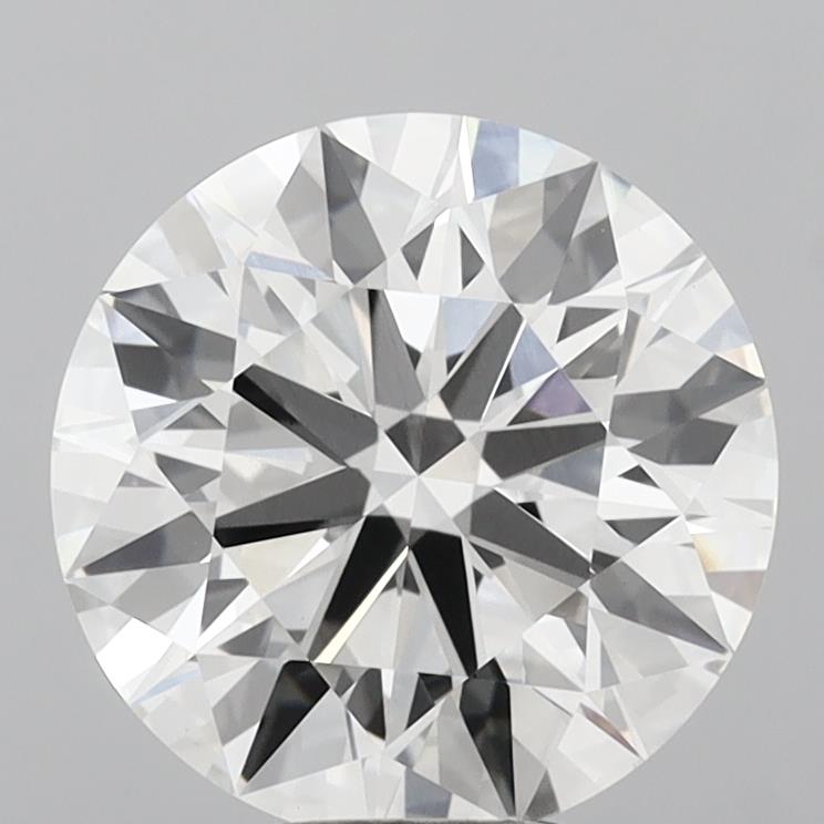 6.60 Carat Round Shaped, Ideal Cut, F Color, VVS2 Clarity, IGI Certified Lab Grown Diamond