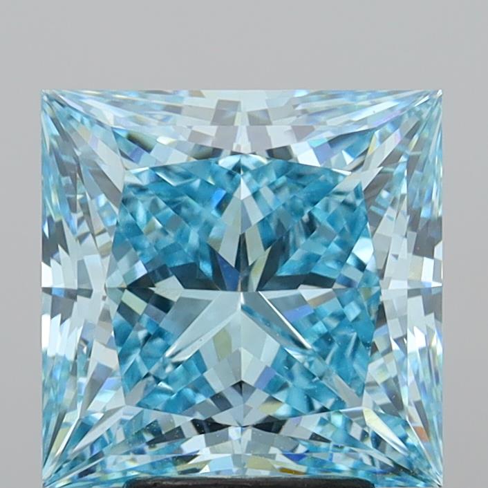 4.72 Carat Princess Shaped, Ideal Cut, VVS2 Clarity, IGI Certified Lab Grown Diamond